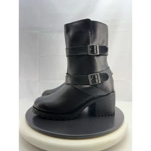 Harley Davidson LaLanne Damen-Motorradstiefel Größe 9M dreifacher Riemen schwarz D84713 - Bild 1 von 15