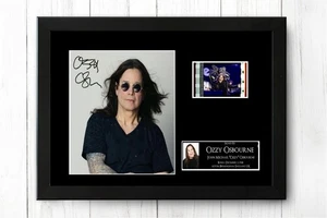 Ozzy Osbourne Original Framed Film Cell Signed Gift Memorabilia + COA - Picture 1 of 4