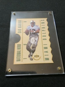 DAN MARINO 1996 Upper Deck National Hero Die Cut Limited Edition 3.5x5 in. Card - Picture 1 of 3