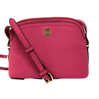 Bolso Bandolera Anne Klein Pequeño Cúpula Dorado Rosa Logo León Cremallera Superior NUEVO SIN ETIQUETAS Foto 1 de 4