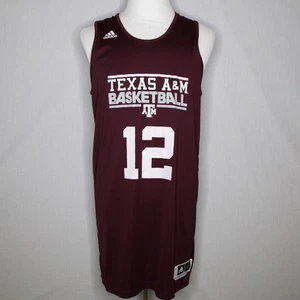 Camiseta de práctica de baloncesto Adidas Texas A&M Aggies edición reversible del equipo talla L +2 - Imagen 1 de 10