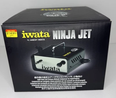 IWATA Quiet NINJA JET AIR COMPRESSOR Airbrush Hose Hobby Makeup Cake Decorating - Image 1 of 2