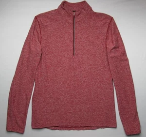 Lululemon Surge Warm 1/2-Zip Pullover Running Shirt Heather-Red Mens M - Picture 1 of 8