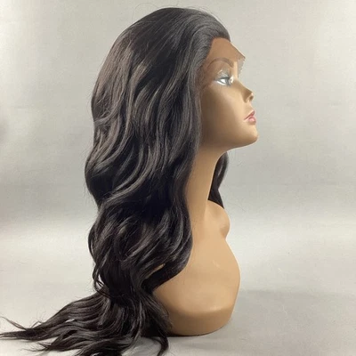 MLF52 Magic Lace Frontal Wig #2 Darkest Brown Lace Front Synthetic Wavy Wig - Image 1 of 4