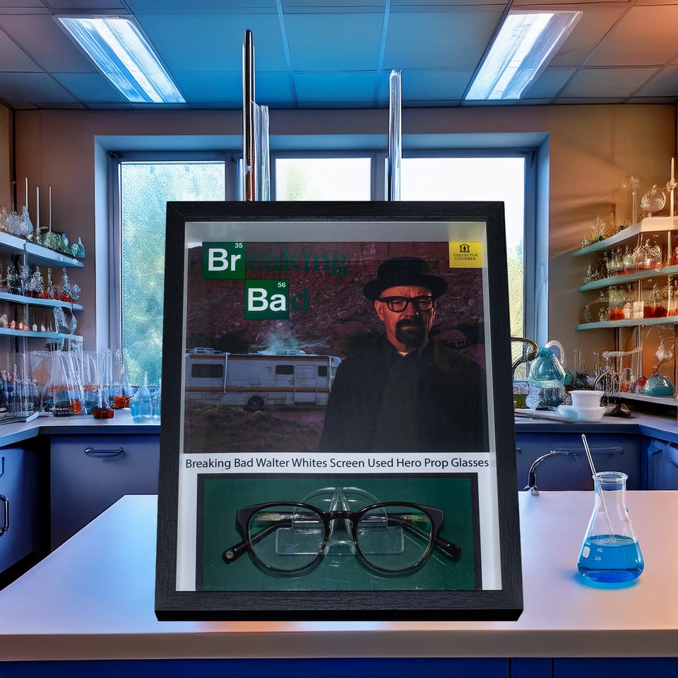 Breaking Bad Prop Walter Whites Screened Used Hero Glasses Framed W/ COA, Case - Image 1 of 4
