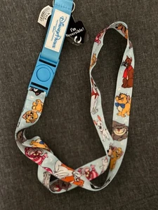 Disney Parks Cani e Gatti Zampe Bianche Cordino Reversibile Azzurro Nuovo con etichette - Foto 1 di 10