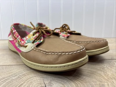 Zapatos de barco Sperry para mujer talla 9 Bluefish rosa Liberty estampado floral STS91536 Foto 1 de 4