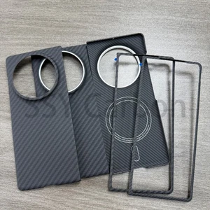 Genuine Carbon Fiber Case for Vivo X Fold 5 Aramid MagSafe Magnetic Phone Cover - Picture 1 of 14