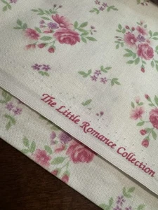 April Cornell Little Romance Collection Baumwollstoff rosa Rosen elfenbein Blumen - Bild 1 von 7