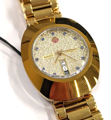 Rado The Original 35mm Watch Yellow Gold-PVD Coated Steel Retail: $1,800 NEW - Image 1 of 4