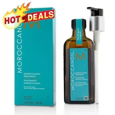 MARKENLOS 100ml Moroccan Oil Hair Treatment The Original Bottle For All Hair Types, DE New