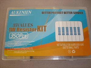 AUKENIEN - 1W Resistor Kit - 35 Values - 350 Pieces - Picture 1 of 14