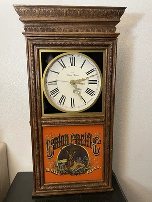 Reloj de Pared Ferrocarril Madera Union Pacific Robert Thomas Probado FUNCIONA PERFECTAMENTE Foto 1 de 4