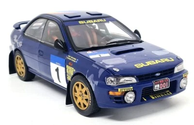 Sunstar 1/18 Subaru Impreza WRC 555 Winner Beijing Rally 1994 #1 Possum Bourne - Image 1 of 4