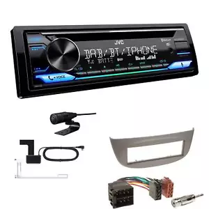 JVC CD-Receiver Autoradio DAB Bluetooth für Renault Twingo II 2007-2014 hellgrau - Bild 1 von 6