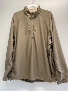 Chaqueta cortavientos Adidas Climashell 1/4 cremallera manga larga para hombre grande verde oliva - Imagen 1 de 24