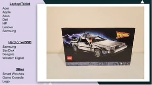 LEGO 10300 Zurück in die Zukunft Zeitmaschine 10300 (1872 Teile), neu, versiegelt - Bild 1 von 8
