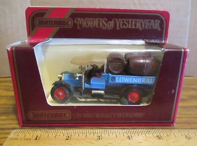 Matchbox Y-26 1918 Crossley Beer Lorry Delivery Truck Models of Yesteryear 1:47 - Image 1 of 4