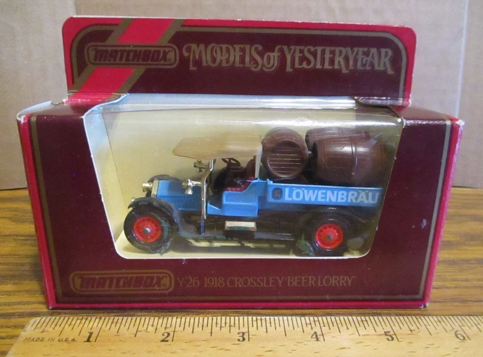 Matchbox Y-26 1918 Crossley Beer Lorry Delivery Truck Models of Yesteryear 1:47 - Image 1 of 4