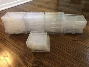 40 Linprints Clear Plastic Photo Boxes Cases Storage Crafts Organization Coins - Imagen 1 de 9