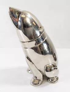 Antique Art Deco Chrome Silverplate Polar Bear Cocktail Shaker - Picture 1 of 12