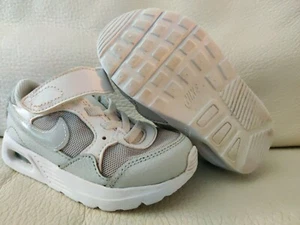Nike Air Max SC TDV toddler baby shoes Size 7c white gray strap kids CZ5361-109 - Picture 1 of 11