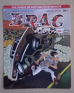 Hemi Under Glass Wheelstander Garage Sign Drag Cartoons Cuda NHRA - Picture 1 of 4
