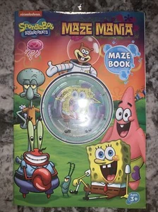 Nickelodeon SpongeBob SquarePants Maze Mania Activity Book NEW Ages 3+ - Picture 1 of 2