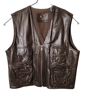 Gilet multitasche St. Johns Bay uomo L(42-44) pelle tattico outdoor equitazione zip - Foto 1 di 7