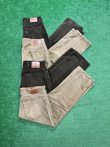 Lot Of 4 VTG Levis 549 Corduroy PANTS 36x30 Low Rise Loose Baggy Straight Y2K - Picture 1 of 4