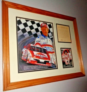 Race Car Driver Morgan Shepherd Painting by Doug Meythaler Ltd Ed Framed 12 X 15 - Picture 1 of 21