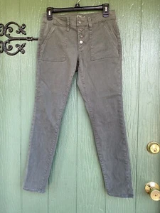Universal Thread Women's Mid Rise Skinny Button Fly Olive Jeans Size 2 / 26R - Picture 1 of 9