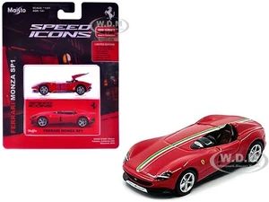 FERRARI MONZA SP1 RED 1/64 DIECAST MODEL CAR BY MAISTO 15700-24 C - Picture 1 of 1