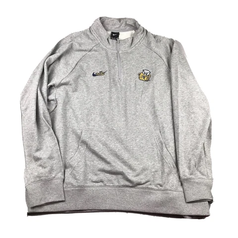 Nike Michigan Wolverines Sweatshirt Adult XXL Gray 1/4 Zip Standard Fit NCAA NWT Cover