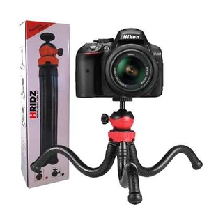 Hridz 360 Degree Flexible Octopus Portable Tripod Heavy Duty Ball Head Stand for - Picture 1 of 13