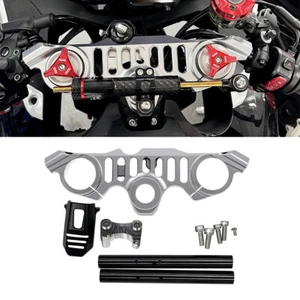 Motorcycle Top Clamp Clip-On Fork Tube Handlebar For CFMOTO 675SS 675SR 675SR-R - Foto 1 di 14