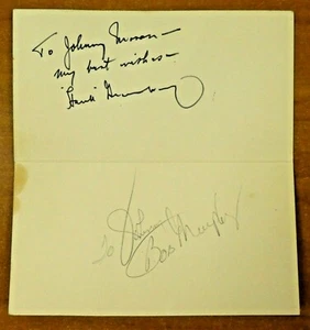 Hank Greenberg and Bob Murphy Signed 1960's Mets Diamond Club with JSA COA - Picture 1 of 5