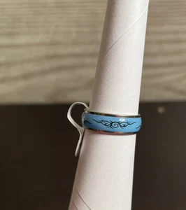 Tribal Symbal Band Light Blue Size 10 Unisex - Picture 1 of 2