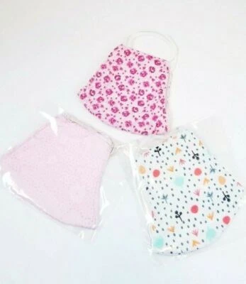 3 pack HANDMADE FACE COVER MASK wall flower floral garden kitchen home WASHABLE - Image 1 of 4
