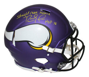 Randy Moss Signed Minnesota Vikings Authentic Speed w/insc BAS 40230