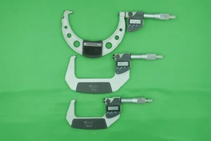 Mitutoyo 293-232 50-75mm 293-233 75-100mm 293-250 100-125mm Digital Micrometers - Picture 1 of 17