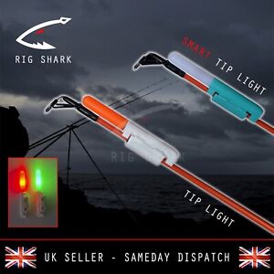 Rig Shark™ LED Sea Fishing Rod Tip Light + SMART Glow Stick Bite Indicator
