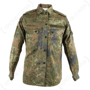 German Army Flecktarn Shirt - Women's - Lightweight and Strong - Picture 1 of 8