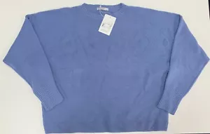 Women's Long Sleeve Top Boho Tunic Violet Blue Size L – ANUSA - Picture 1 of 20