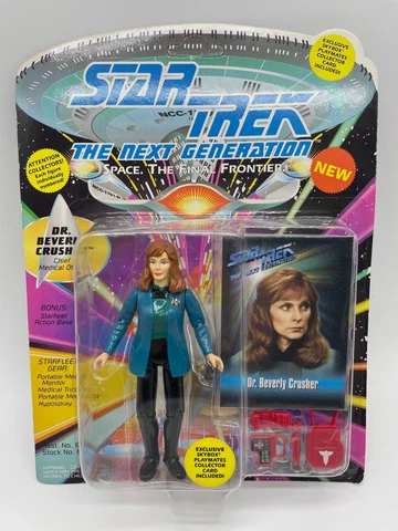 Star Trek Next Generation Playmates Dr Beverly Crusher Action Figure Sealed 1992 Cover