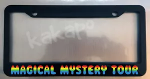 Magical Mystery Tour Beatles Fans Black License Plate Frame - Foto 1 di 3