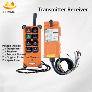 Interruptor de control remoto inalámbrico industrial radio grúa polipasto receptor transmisor - Imagen 1 de 14