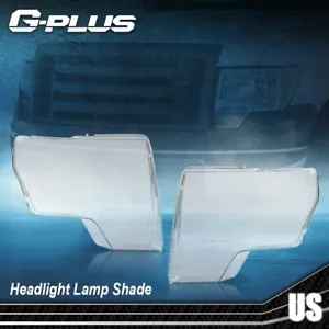 Fit For 09-14 Ford F150 F-150 Clear Headlight Replacement Lens Left+Right - Foto 1 di 11