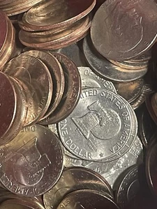 Lot of 10, 1776-1976 Eisenhower, Ike One Dollar Bicentennial Coins, VG-AU Cond. - Picture 1 of 1