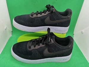 Nike Air Force 1 Crater Flyknit Chambray DH3375-001 blau schwarz Größe 7Y/8,5 Damen - Bild 1 von 17